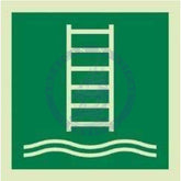 Marine Safety Sign, IMO Life Saving App. Symbol: Embarkation ladder - Without Text (2019)